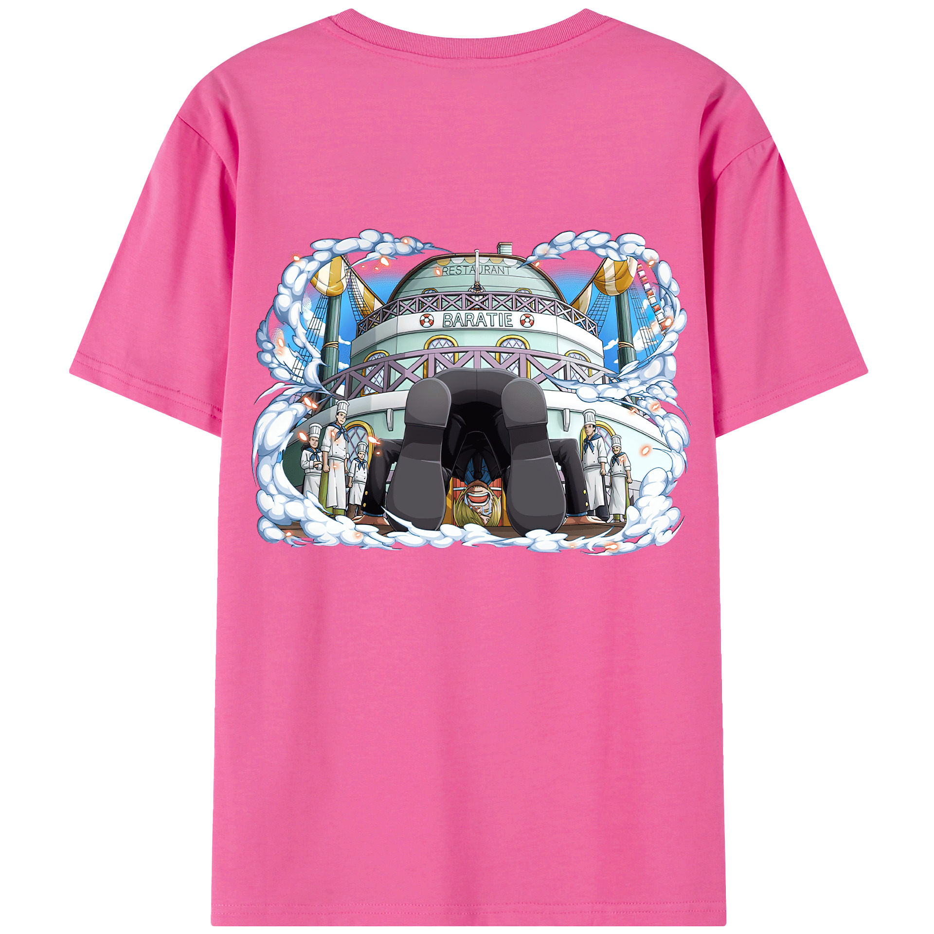 （画像用） ワンピース サンジ ONE PIECE Sanji レディース半袖Tシャツ(バックプリント)